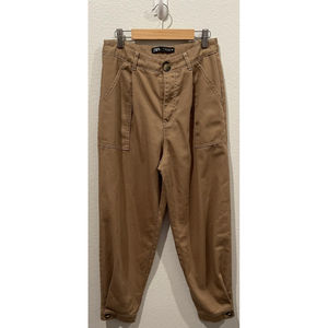 ZARA Brown Pockets Button Pants